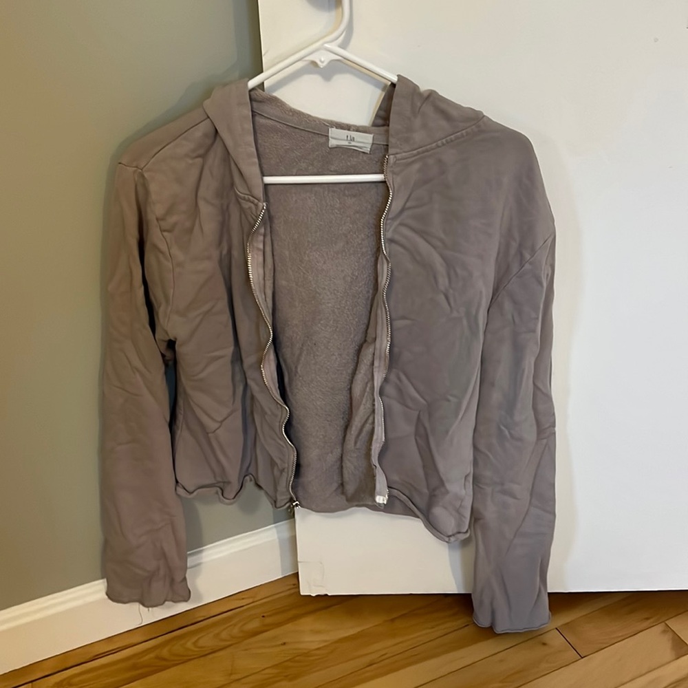 T LA zip up hoodie